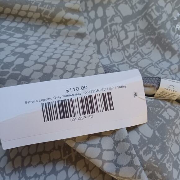 Varley Estrella Yoga Leggings Gray Rattlesnake Size M NWT - Picture 11 of 11